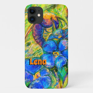 Case-Mate iPhone Case A Bee & Forget-me-not Flowers & Nom