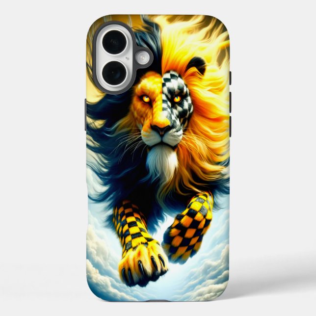 Coques Case-Mate iPhone à damiers Lion (Verso)