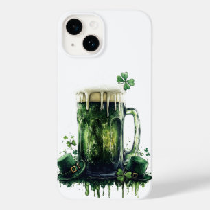 Coque Pour iPhone 14 À la Saint-Patrick ! Illustration de bière