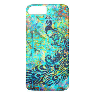 Coques Pour iPhone Abrégé sur lumineux assez coloré paon de turquoise