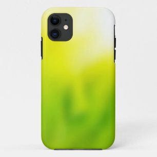 Case-Mate iPhone Case Abrégé sur tache floue de vert jaune