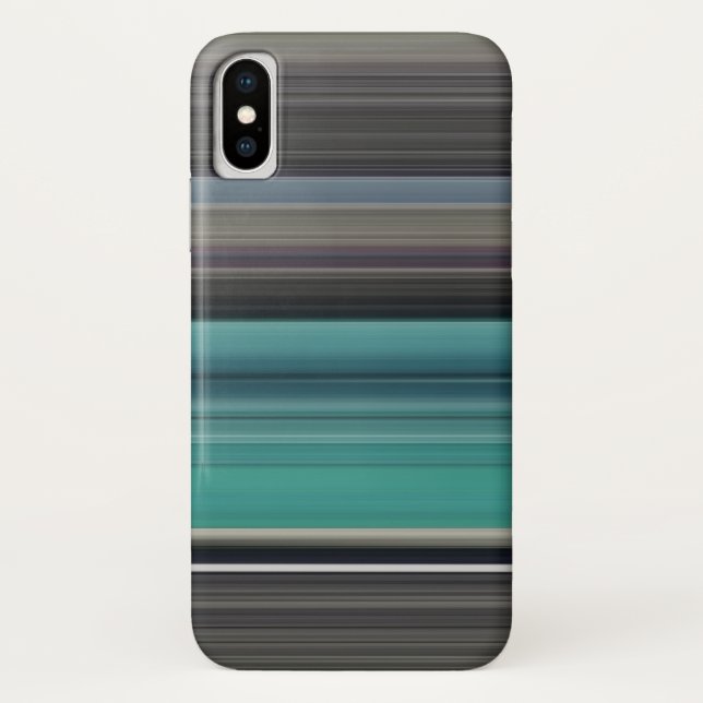 Coques Case-Mate iPhone Abstract #1: Teal and grey (Dos)
