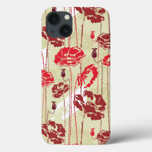 Etui iPhone 13 Abstract Elegance floral pattern