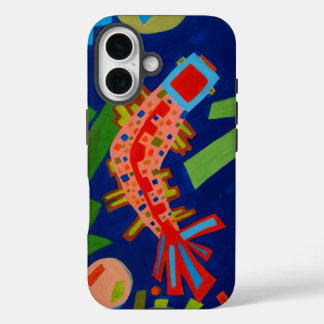 Coques iPhone 16 abstraction, poisson, carpe, cubisme,