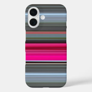 Coques iPhone 16 Abstrait #1 : Cerise et gris