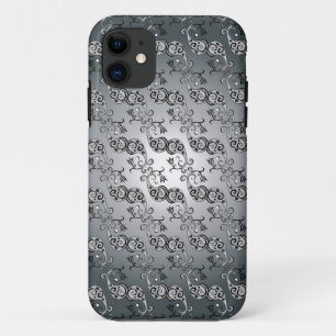 Etui iPhone Case-Mate Abstrait Argent et noir Tulip Motif à la fois