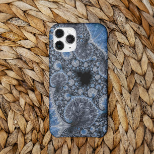 Case-Mate iPhone Case Abstrait bleu et noir complexe fractal