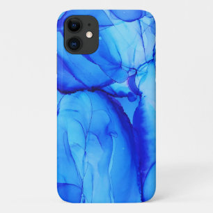 Case-Mate iPhone Case Abstrait Blue Indigo Unique Art Swirls