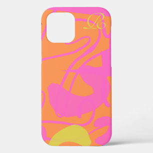 Case-Mate iPhone Case Abstrait Coque-coque iphone de monogramme rose