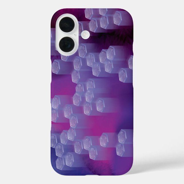 Coques Case-Mate iPhone Abstrait dans les purples (Verso)