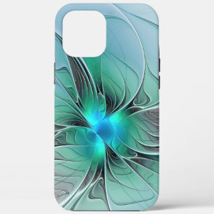 Case-Mate iPhone Case Abstrait De Bleu, Art Fractal Moderne