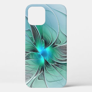 Case-Mate iPhone Case Abstrait De Bleu, Art Fractal Moderne