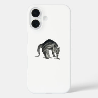 Coques iPhone 16 abstrait de chat effrayé