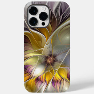 Coque Pour Pour iPhone 14 Pro Max Abstrait Imaginaire coloré Fleur moderne Fractal