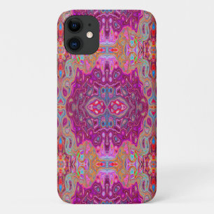 Case-Mate iPhone Case Abstrait Magenta Pink, Bleu et Rouge Motif Super