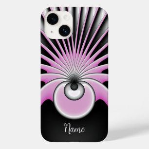 Coque Pour iPhone 14 Abstrait moderne Fou Fractal Art Nom du Motif