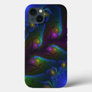 Case-Mate iPhone Case Abstrait Moderne Trippy Fractal Lumineux Coloré