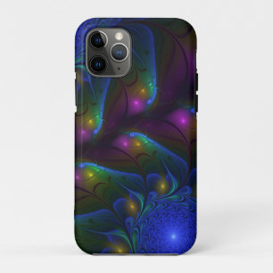 Case-Mate iPhone Case Abstrait Moderne Trippy Fractal Lumineux Coloré
