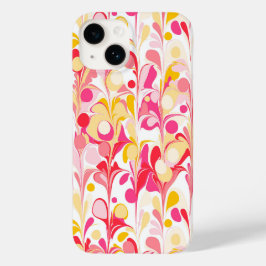 Coque Pour iPhone 14 Abstrait Motif marbré rose