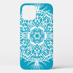 Case-Mate iPhone Case Abstrait motif vintage de flocon de neige créatif.