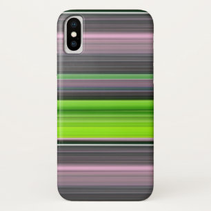 Coque iPhone X Abstrait n° 1 : Lime et gris