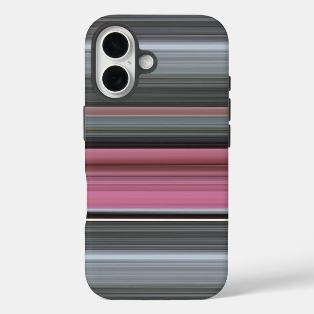 Coques Case-Mate iPhone Abstrait n° 1 : rose et gris (Verso)