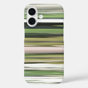 Coques iPhone 16 Abstrait n° 2 : Flou vert olive