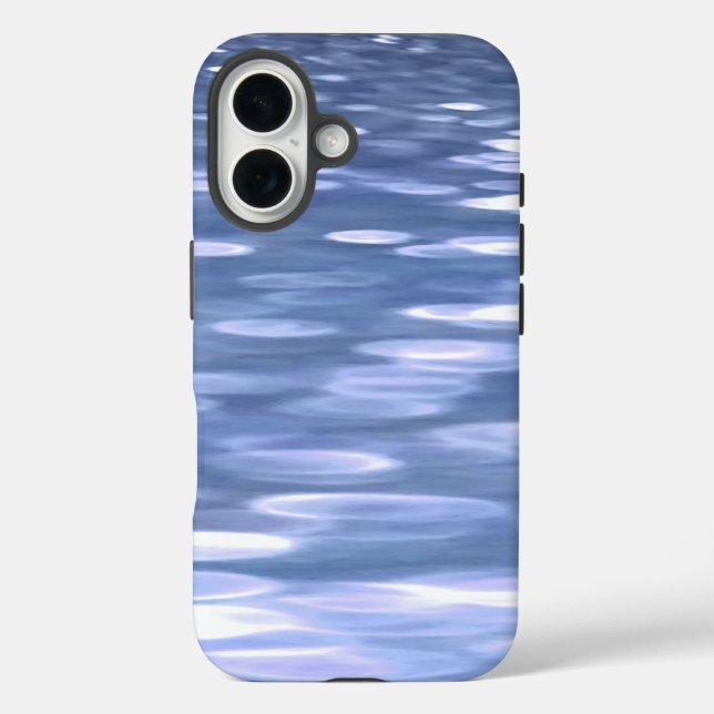 Coques Case-Mate iPhone Abstrait n° 3 : Brillant bleu poudre (Verso)