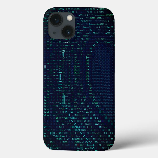 Coques Case-Mate iPhone Abstrait numérique d'onde verte (Verso)