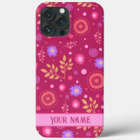 Abstrait rose Nom personnalisé Fun Moderne