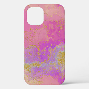 Case-Mate iPhone Case Abstrait rose, violet et or
