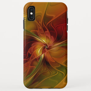 Case-Mate iPhone Case Abstrait Rouge Orange Brown Vert Fractal Art Flowe