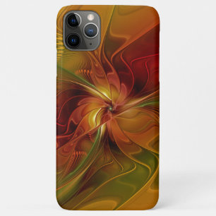 Case-Mate iPhone Case Abstrait Rouge Orange Brown Vert Fractal Art Flowe