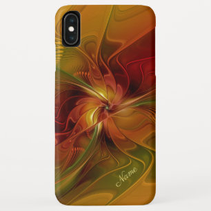 Case-Mate iPhone Case Abstrait Rouge orange Brown Vert Fractal Art Nom