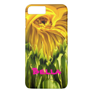 Coques Pour iPhone Abstrait tournesol rétro funky, géométrie effrayée