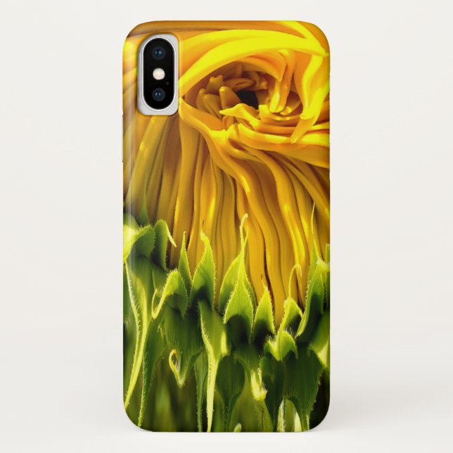 Coques Case-Mate iPhone Abstrait tournesol rétro funky, géométrie effrayée (Dos)