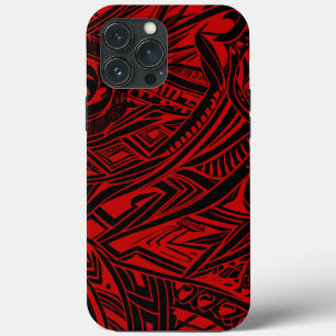 Case-Mate iPhone Case Abstrait Tribal Noir Et Rouge