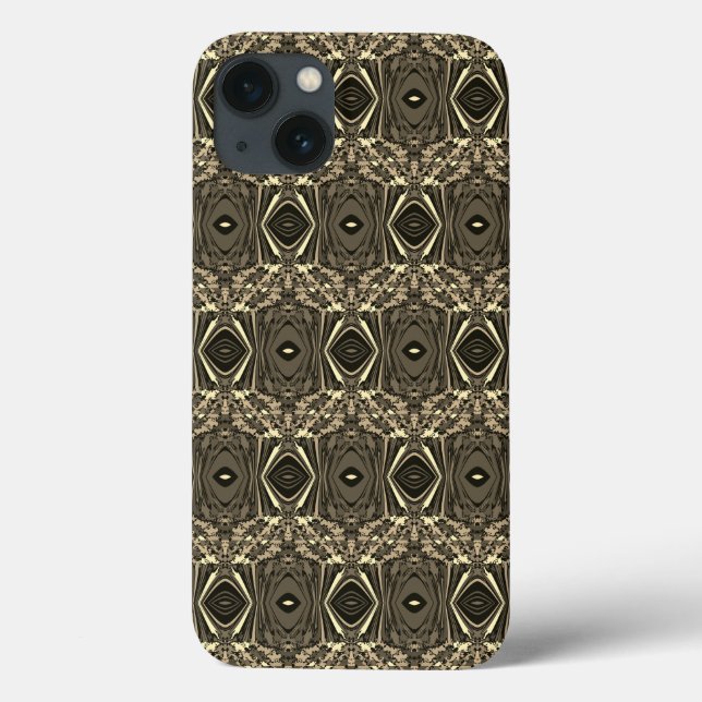 Coques Case-Mate iPhone Abstrait Twirl Pinched Half Brick / Sepia (Verso)