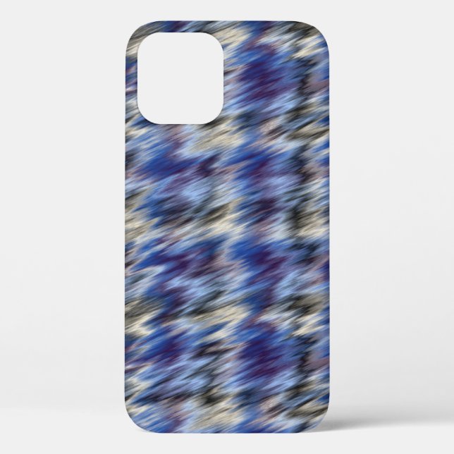 Coques Case-Mate iPhone abstrait violet et bleu (Verso)