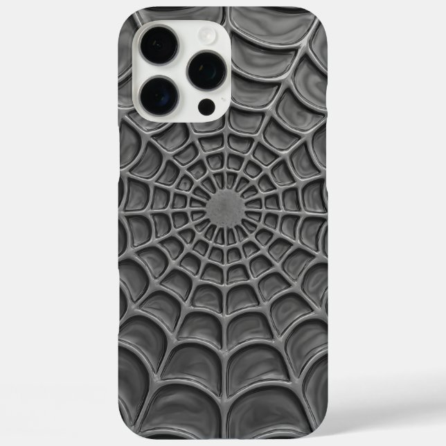 Coques Case-Mate iPhone Abstrait Web de spirale radiante (Verso)