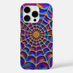 Coques iPhone 16 Pro Abstrait Web de spirale radiante