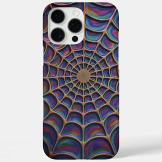 Coques iPhone 16 Pro Max Abstrait Web de spirale radiante