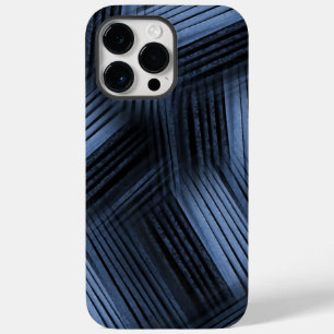 Coque Pour Pour iPhone 14 Pro Max Abstraite diagonale noire et bleue
