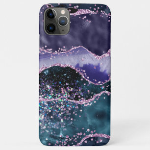 Case-Mate iPhone Case *~* Abstraite Parties scintillant d'agate Vagues o