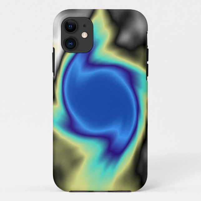 Coques Case-Mate iPhone Abstraite spirale bleue (Dos)