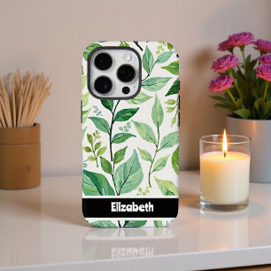 Coques iPhone 16 Pro Accessoire Smartphone Painé Vert Foliage