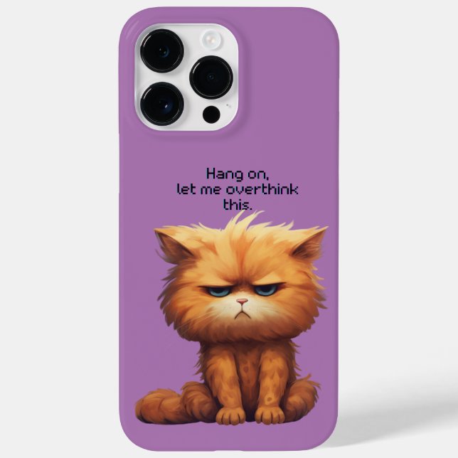 Coques Case-Mate iPhone Accroche-toi, laisse-moi oublier ce chat. (Verso)