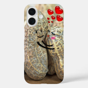 Coques iPhone 16 Accrocher Des cacahuètes Au Coeur Rouge