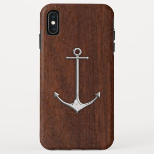 Etui iPhone Case-Mate Acier Ancre en acajou marin humide