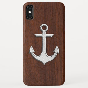 Case-Mate iPhone Case Acier Ancre en acajou marin humide